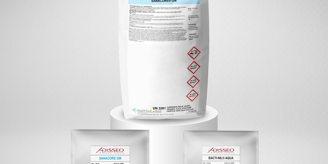 Bahan baku premix pakan ternak, Sanacore® GM dan Bactinil® Aqua